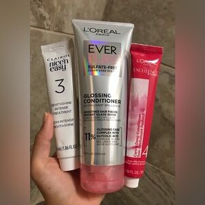 NWT L'Oreal EverPure Sulfate Free Glossing Conditioner & Clairol Treatment Set
